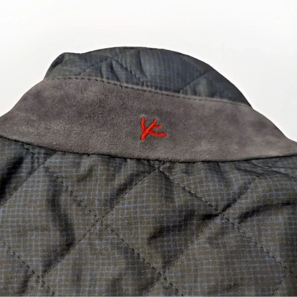 Isaia Men’s Vest L (EU 52) Quilted Puffer Blue, Lining, Extralight Aqua, Italy - Picture 5 of 12